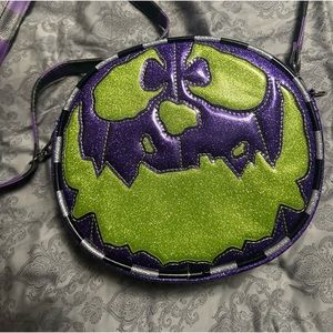 Pumpkin Kult Green And Purple Pumpkin Purse.